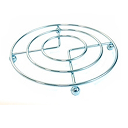 OSCATM0212460 Brief Design Round Metal Table Placemat Trivet Mat Hot Pot Holder