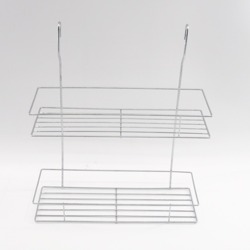 OSWY110 Chrome Over The Door Shower Caddy Bathroom Rack