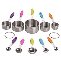 OSXZ30301041 8 pcs stainless steel measuring cups and spoon
