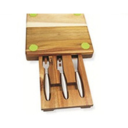 OSXZ3030117 cheese knife and tools sets with wood holder