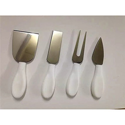 OSXZ3030641 Colorful plastic handle cheese tools 4 pcs set