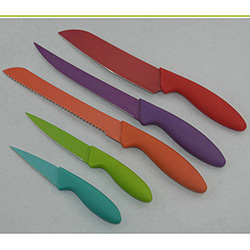 OSXZ3030730 5pcs knives sets with paiting